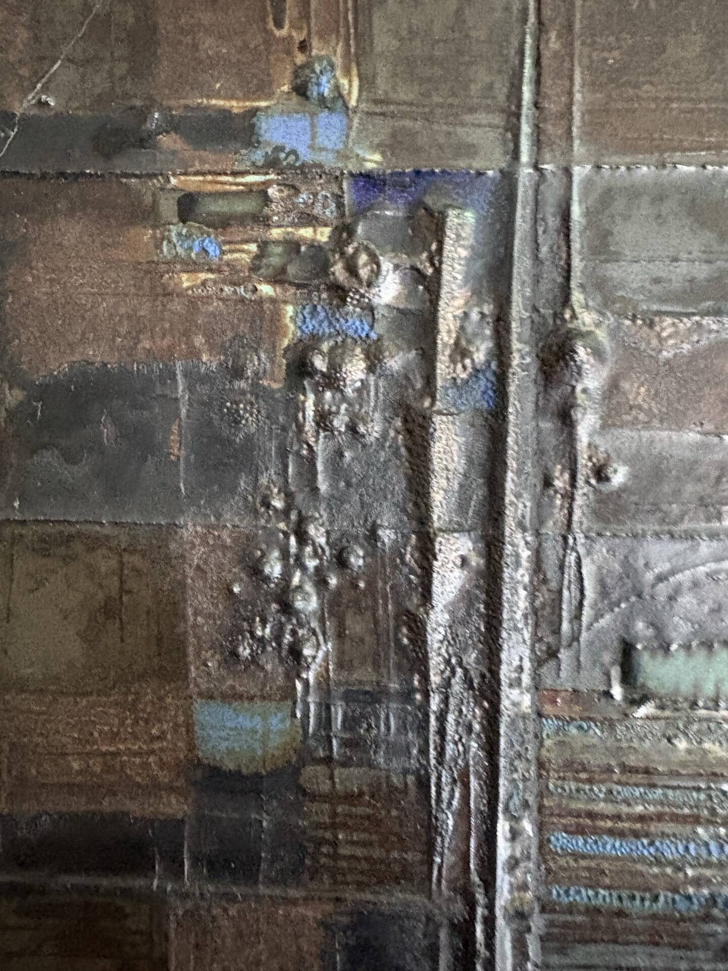 Brutalist Ceramic reliëf panel