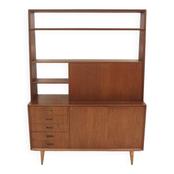 Secrétaire scandinave en teck, Suède, 1960