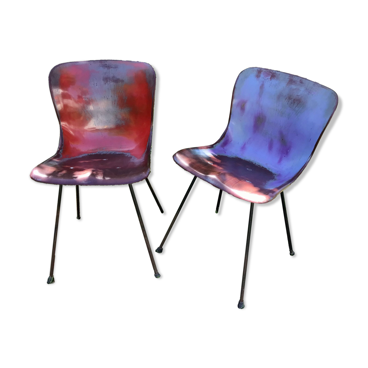 Two chairs Pagholz Elmar Flototto model 15074 design from 1956