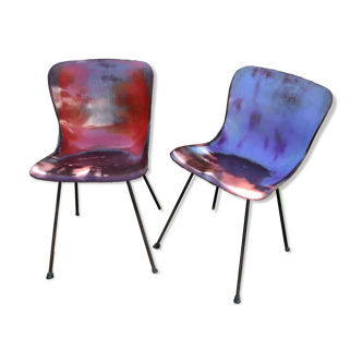 Two chairs Pagholz Elmar Flototto model 15074 design from 1956