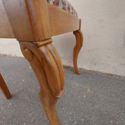 1 antique charles x cross-brace chair from the restoration period