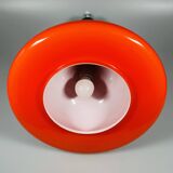 1960s/70s UFO Ceiling Lamp Hanging Lamp by Doria Leuchten Glass Space Age