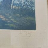 Pair of engravings by Francis Roth and Camilla Lucas 1936