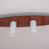 Authentic vintage ceiling lamp with opaline tube