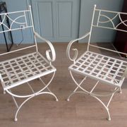 Set of garden seats, made of iron