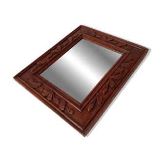 Antique mirror in carved wood