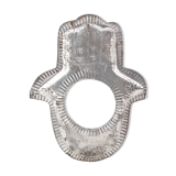 Moroccan metal mirror in the shape of a hand, 1970s