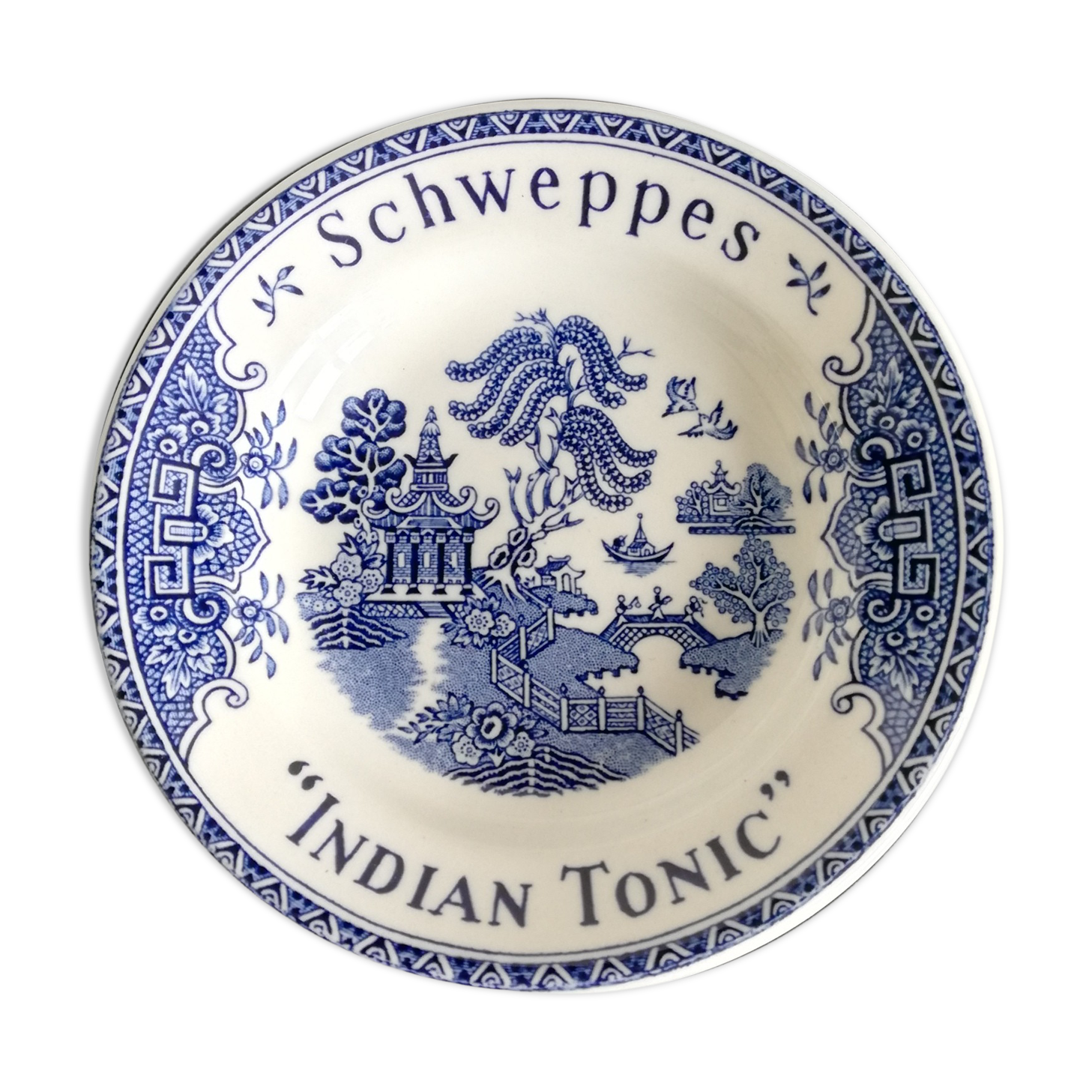 Empty Pocket Wedgwood White and Blue Sweppes