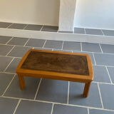 Coffee table wood and ceramic Alain Guyot