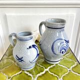 Vintage bluestoneware pitchers