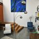 Floor lamp Chromed thrush three branches very 70s by Goffredo Reggiani