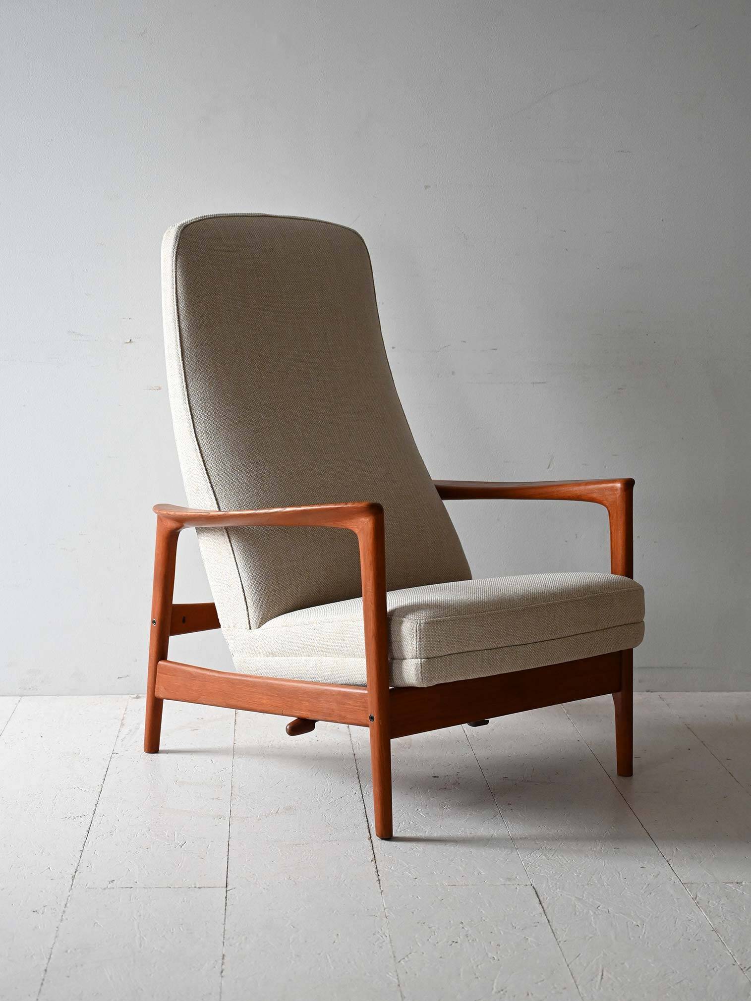 Scandinavian teak armchair by Alf Svensson for DUX