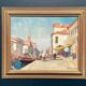 Swedish Oil on  panel - "Venice II" by Knut Norman - Vintage- 51 × 43 cm