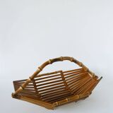 Bamboo and teak basket, design, 1960