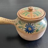 Stoneware tureen with floral decoration