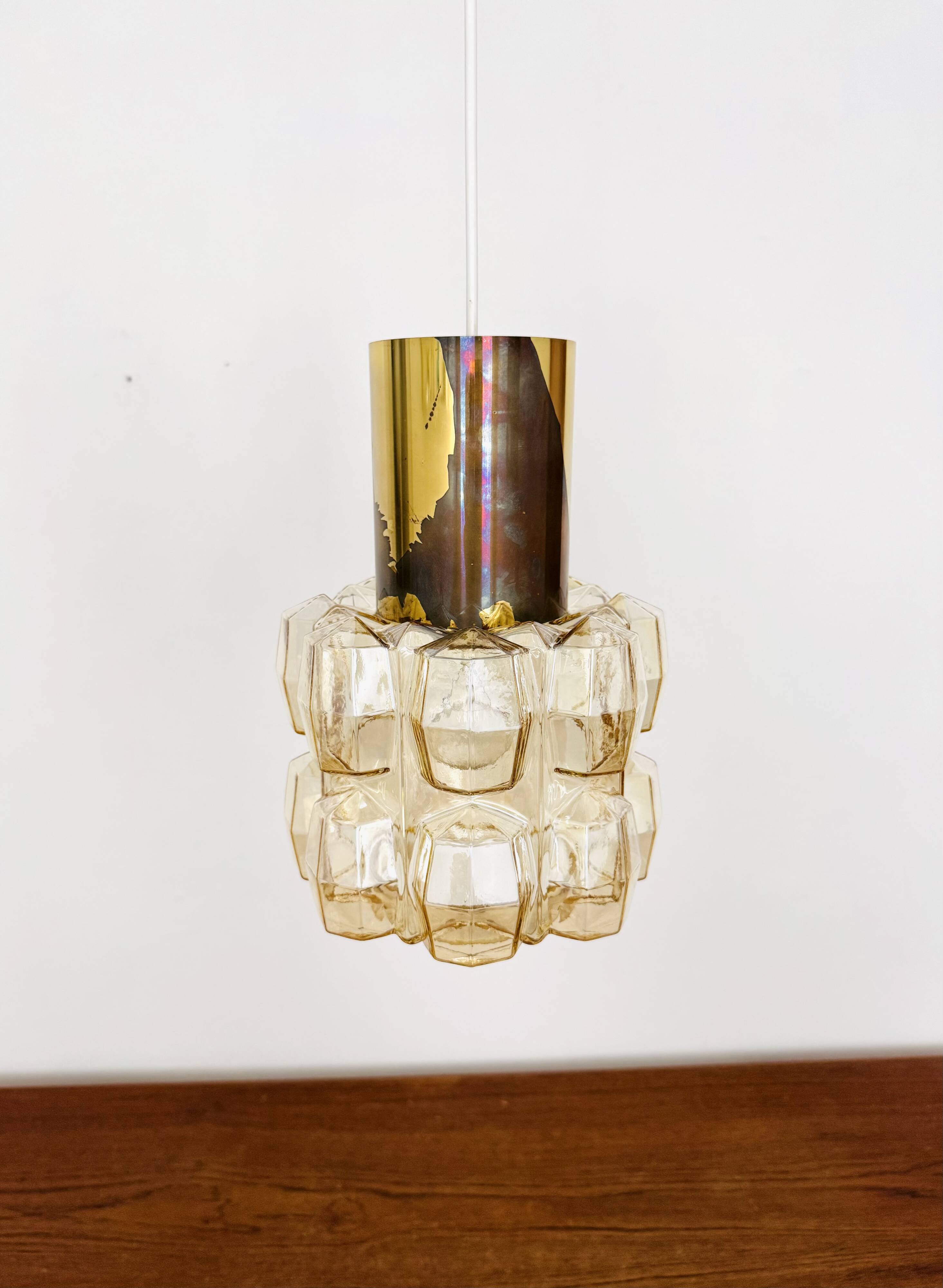 Bubble Glass Pendant Lamp by Helena Tynell for Glashütte Limburg