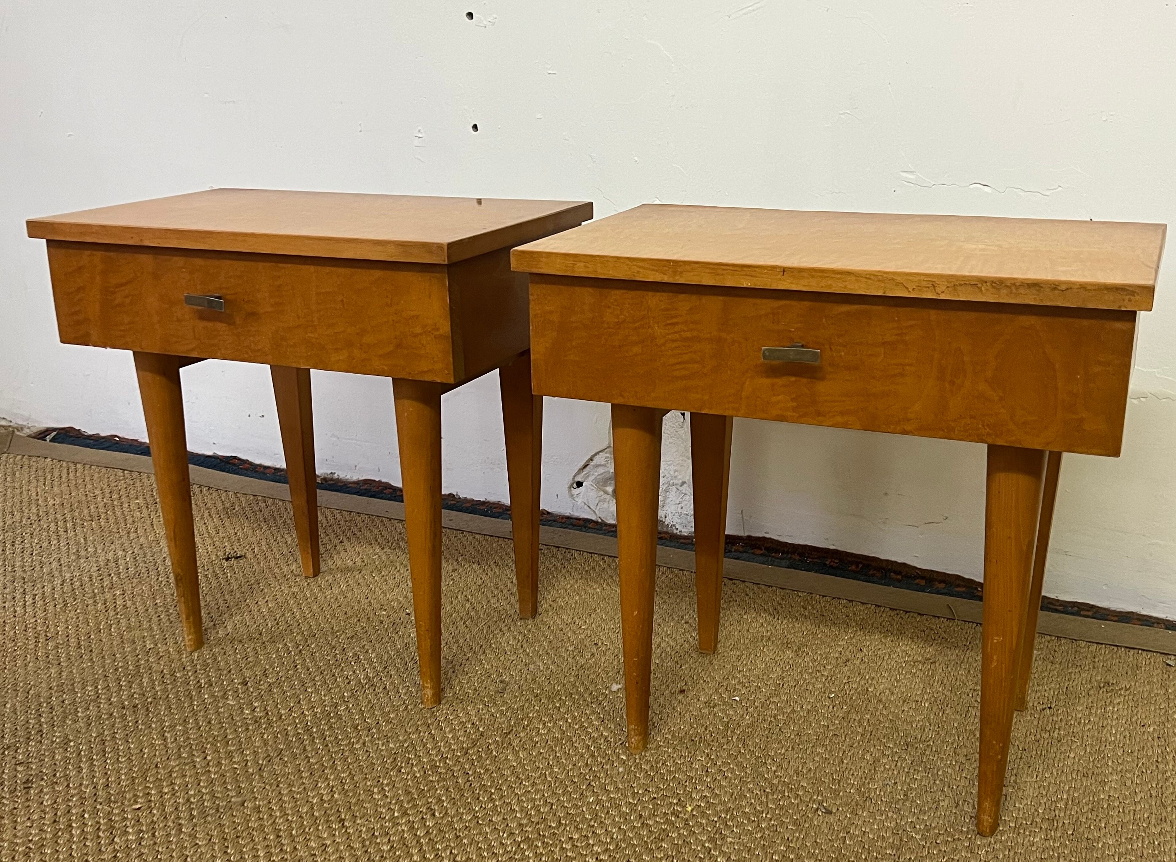Pair of vintage bedside tables