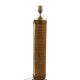 Hollywood regency brass and Vienna straw lamp base, Italy 1970's