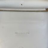 Suite of 4 chairs Design of Showroom Allibert 1970 Vintage faux metal and plastic shell