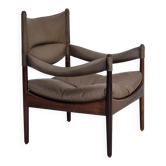 Années 1970, design danois par Kristian Vedel, fauteuil à dossier haut modèle "Modus".