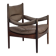 Années 1970, design danois par Kristian Vedel, fauteuil à dossier haut modèle "Modus".
