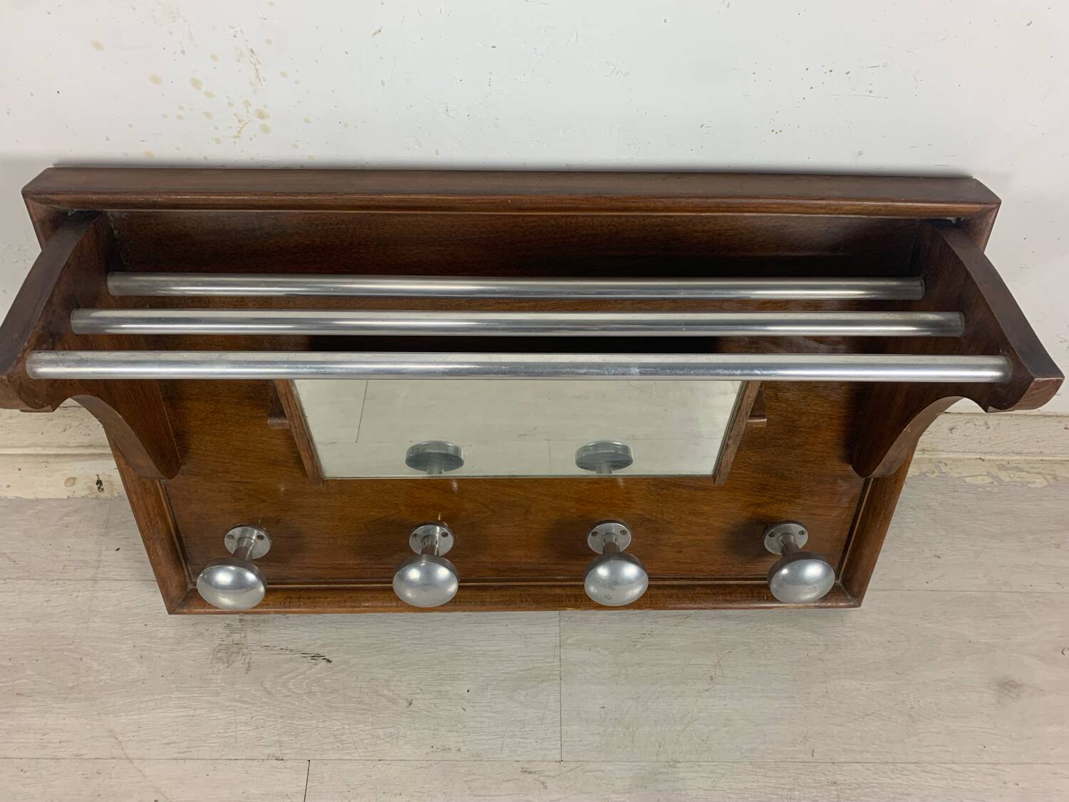 Wall mounted coat rack