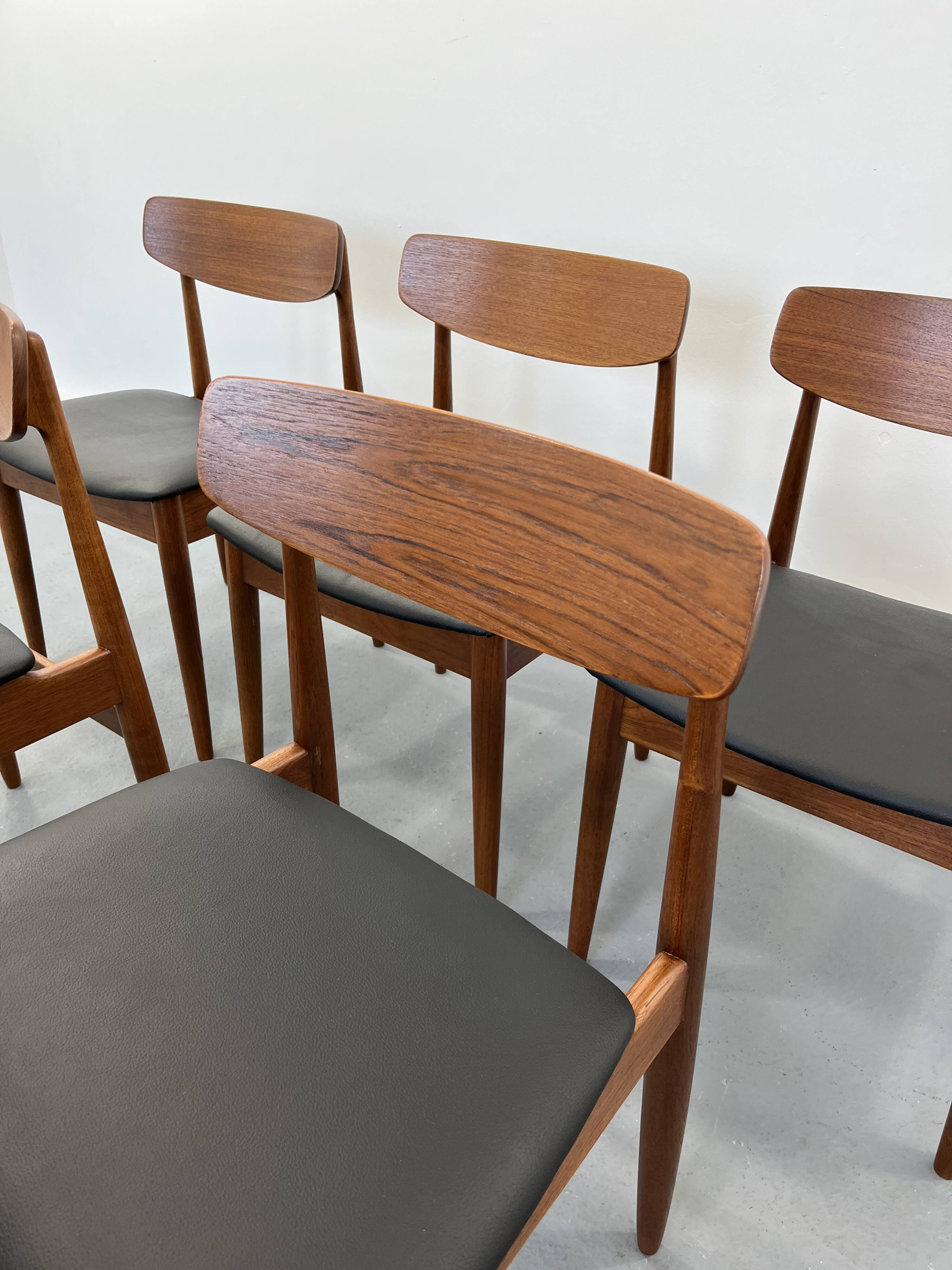 Vintage Teak Dining Chairs from Casala, 1960s, Set of 6