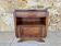 Art Deco bedside table in walnut, black marble top, circa 1920.