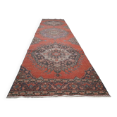 Vintage Turkish hallway rug 102x403 cm