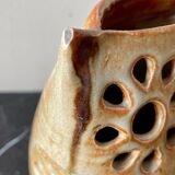 Vintage owl ceramic vase