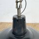 Industrial French Black Enamel Factory Pendant Lamp, 1960s