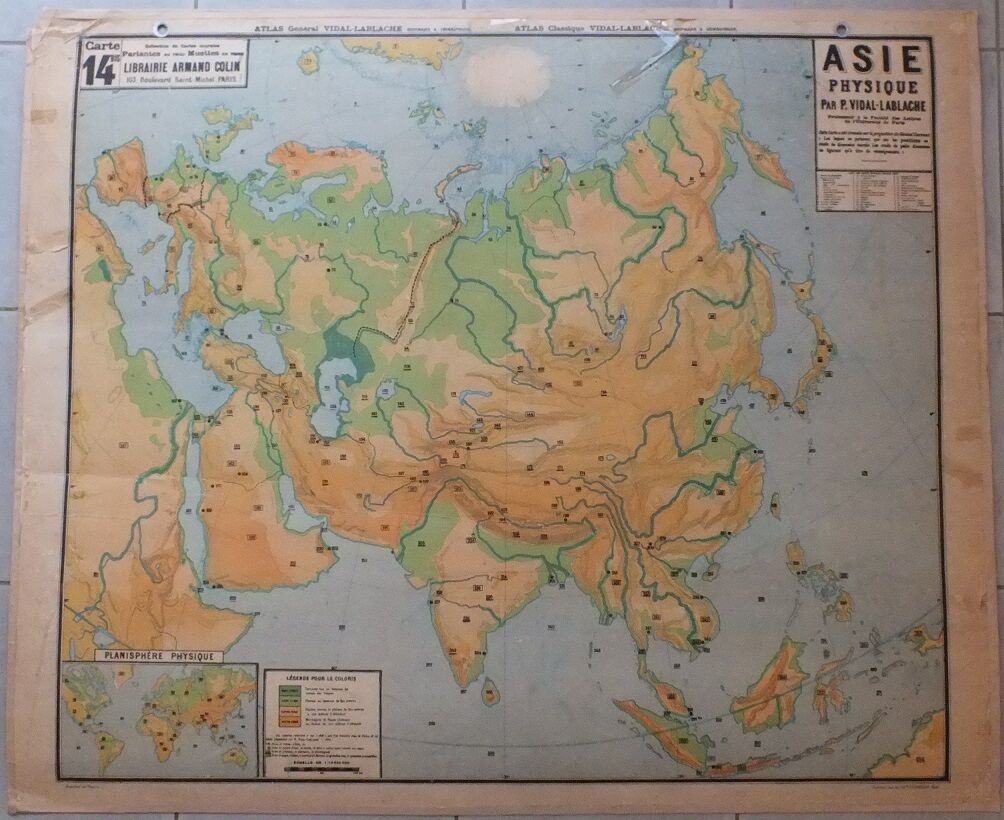 Vidal-Lablache No.14 Asia school map