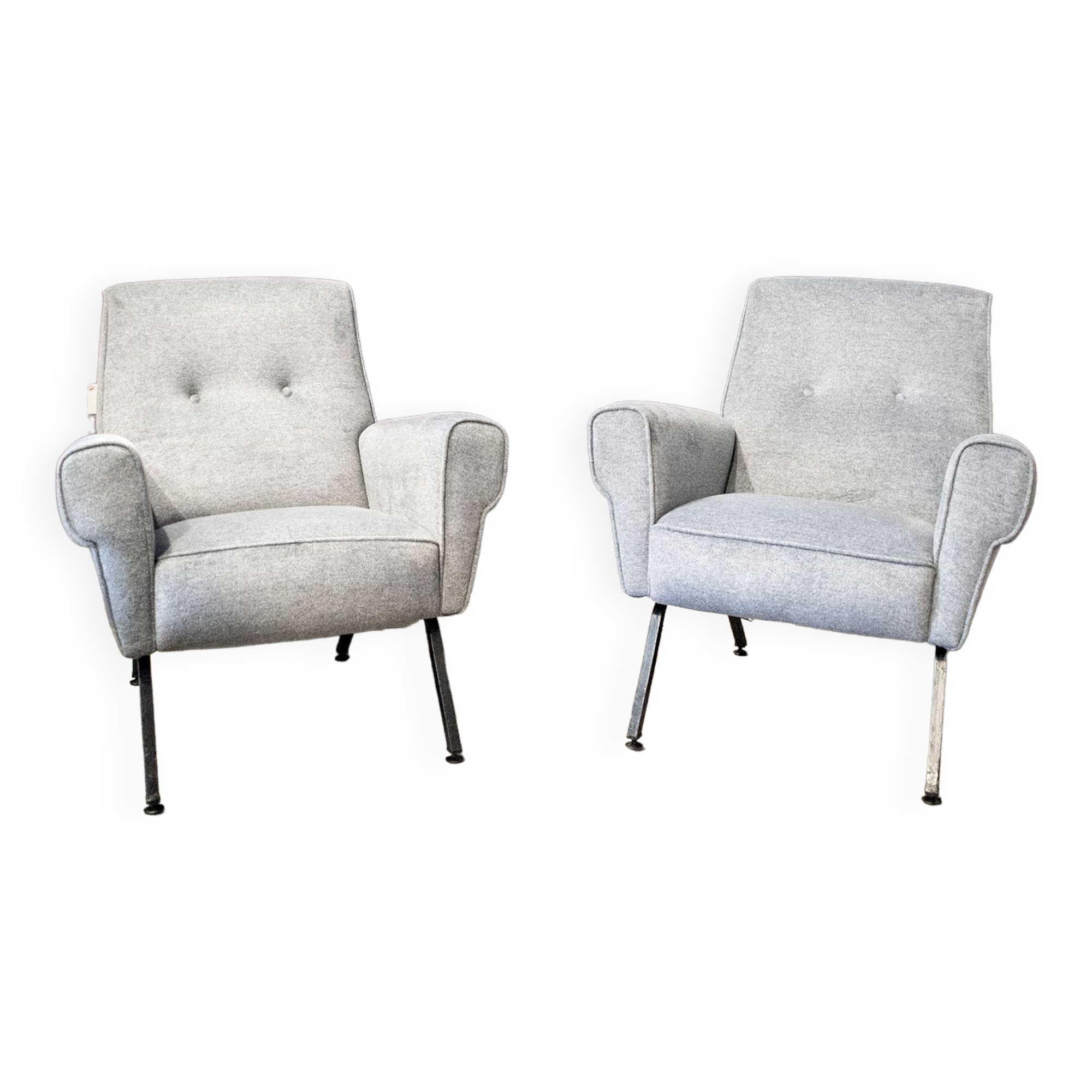 Paire de fauteuils Vintage Italie 60s