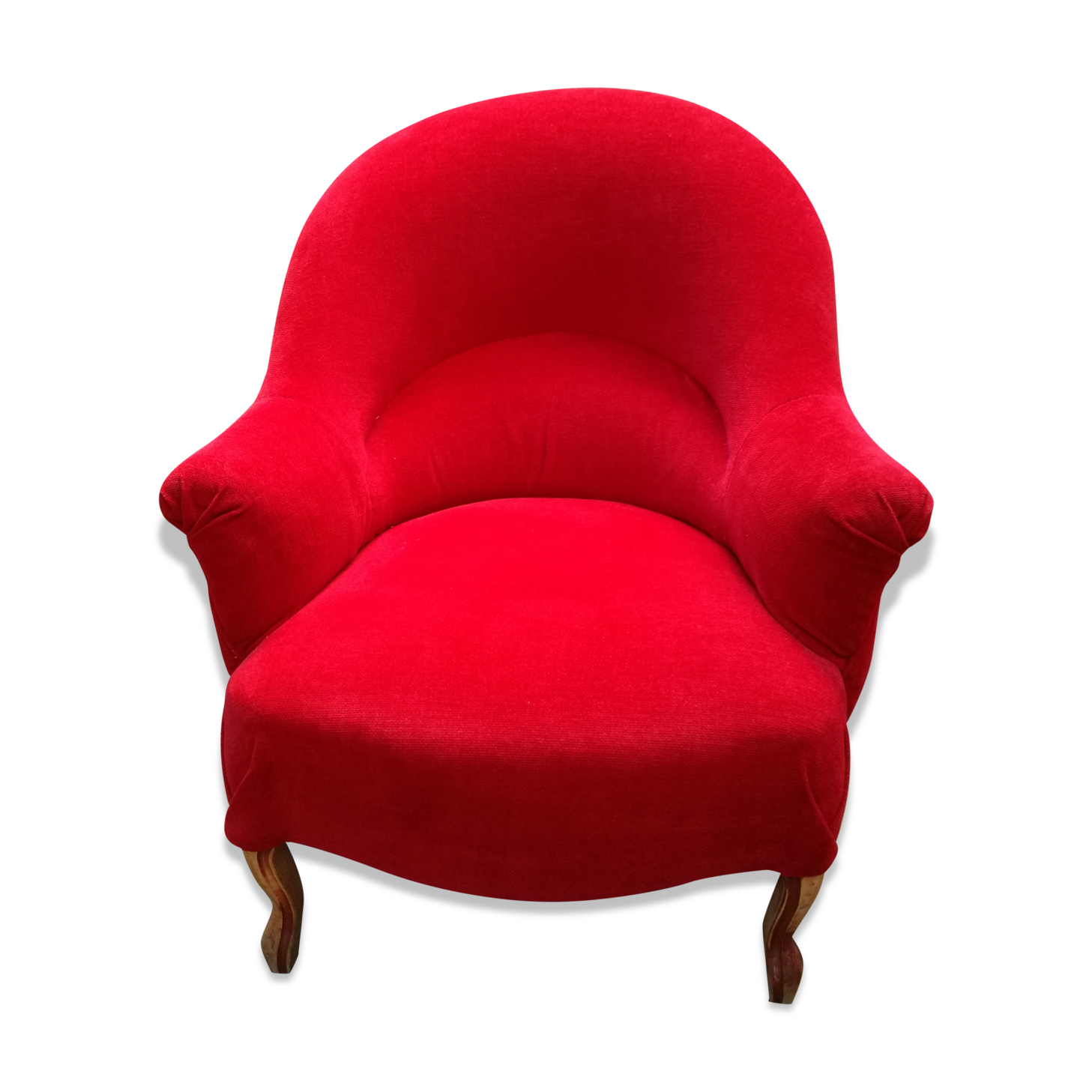 Armchair raspberry red Toad