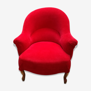 Armchair raspberry red Toad