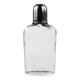Art Deco hip flask, crystal, France, 1930s