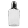 Art Deco hip flask, crystal, France, 1930s