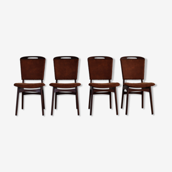 Set of 4 vintage danish dining chairs