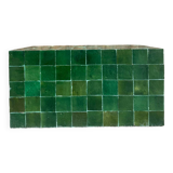 Table basse en Zellige moderne vert bouteille