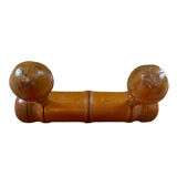 Coat rack with 2 old wooden hooks