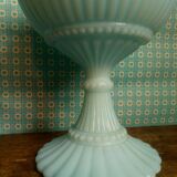 Coupe à pied en opaline de foire
