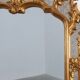 20th century large gilded baroque style mirror by Deknudt, Belgium