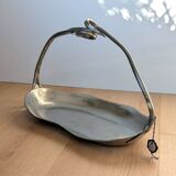 ​Basket  ​in Pewter ​Signed ​Jean Goardère - Arts and crafts