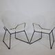 Chaise Diamond par Harry Bertoia pour Knoll, lot de 2, années 1950/60 Chaise longue en fil de fer