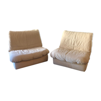 Pair of Cinna design armchairs