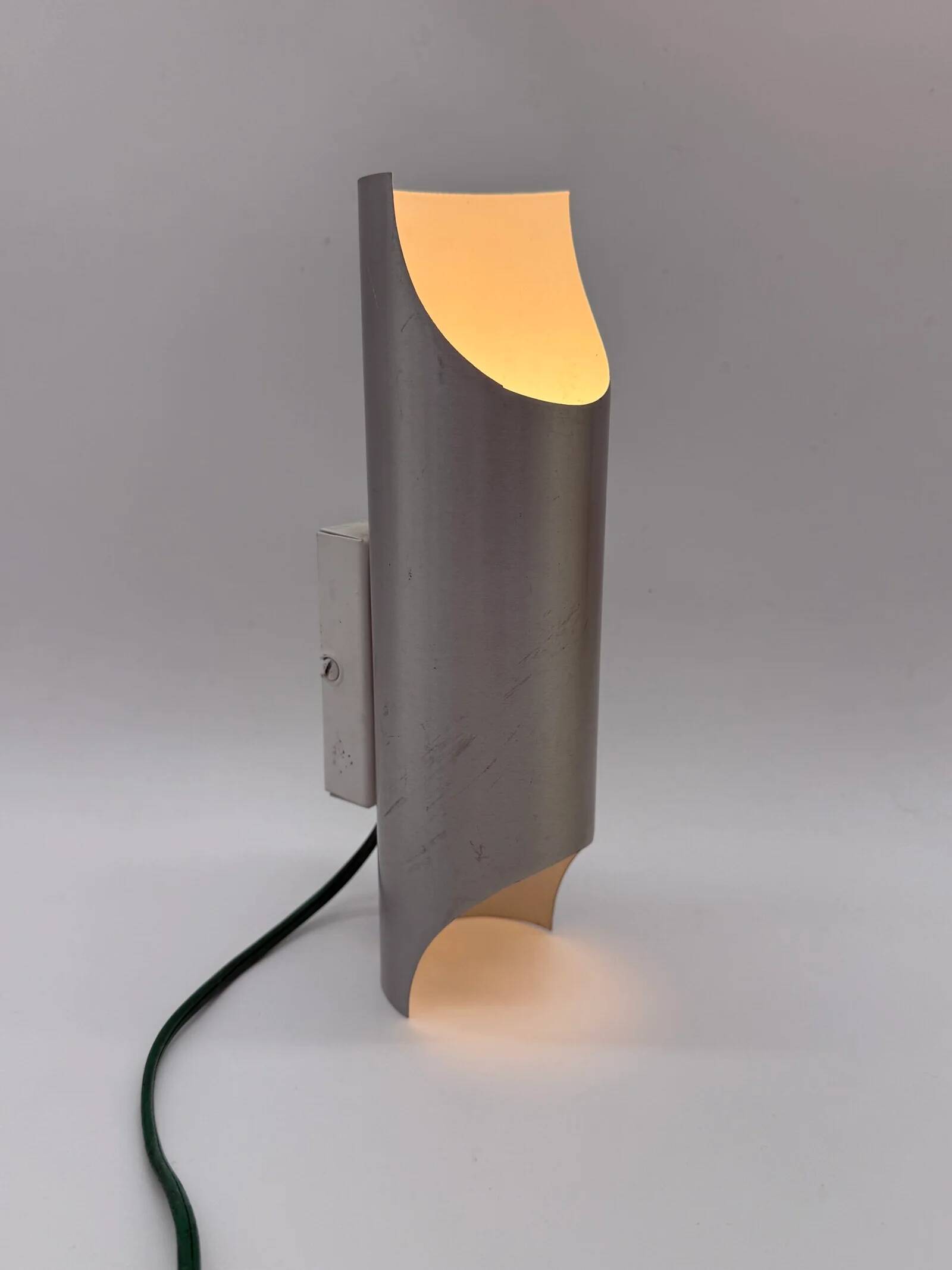 "Raak" wall lamp in brushed aluminium, 1970s