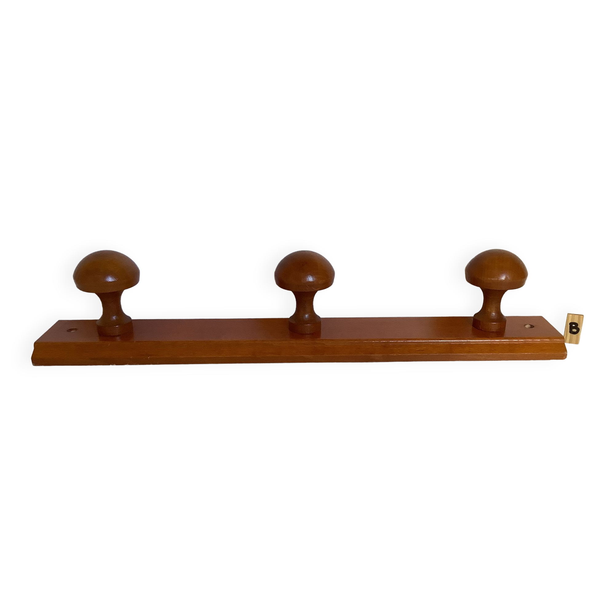 Porte manteau patères en forme de champignons en bois