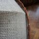3 70s pendant lights - fabric and rattan