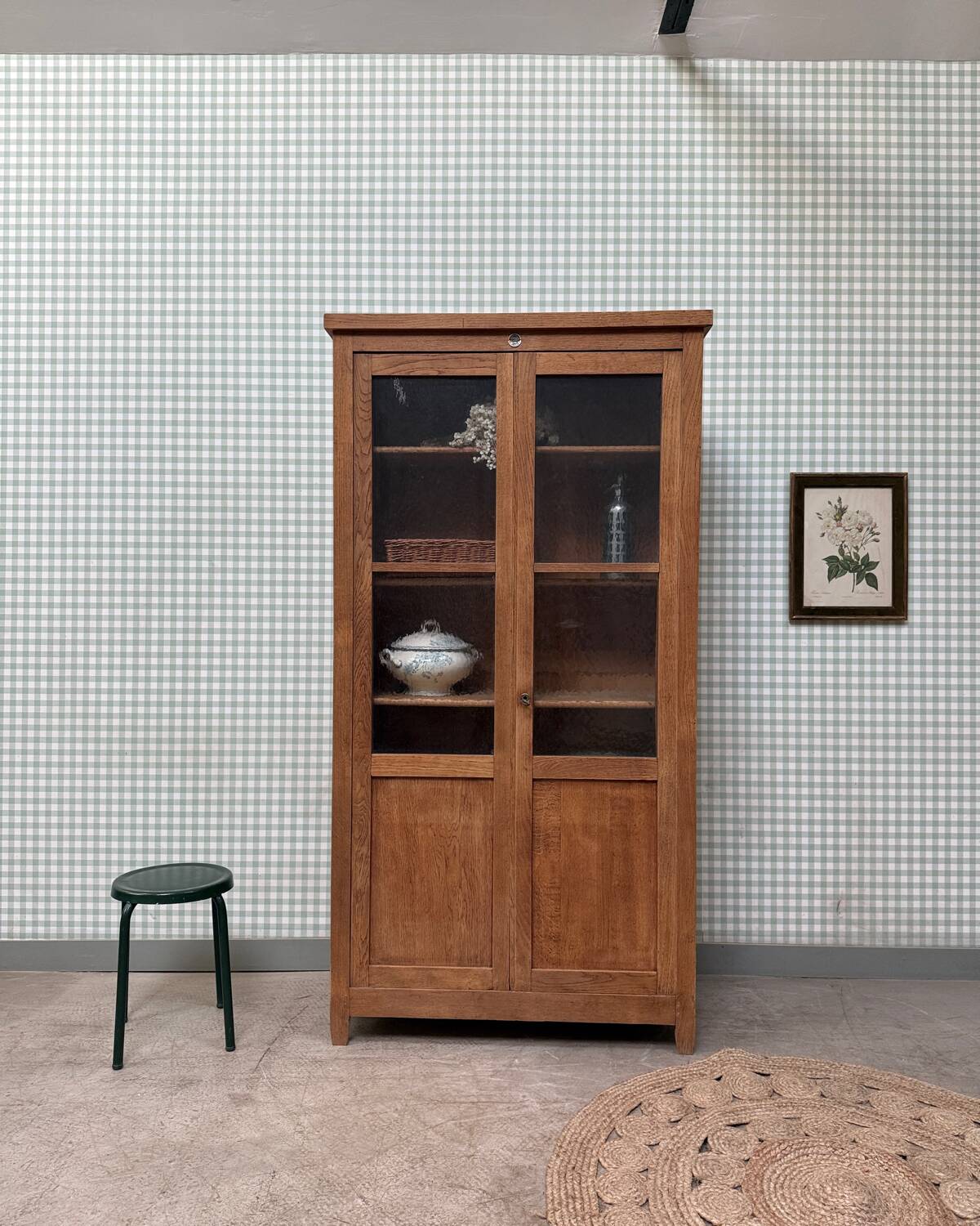 Vintage school glass cabinet (renovated)