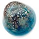 Masterpiece Murano: Lagoon Blue & 24K Gold Pebble Vase